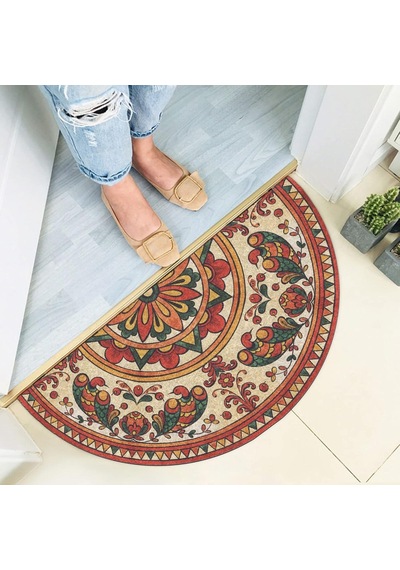 Dekoratif Kapı Önü Paspas, Dış Mekan/ev İçi/banyo/mutfak/yatak Odası/giriş Paspasları Yrmp 002, 30x60 Çok Renkli