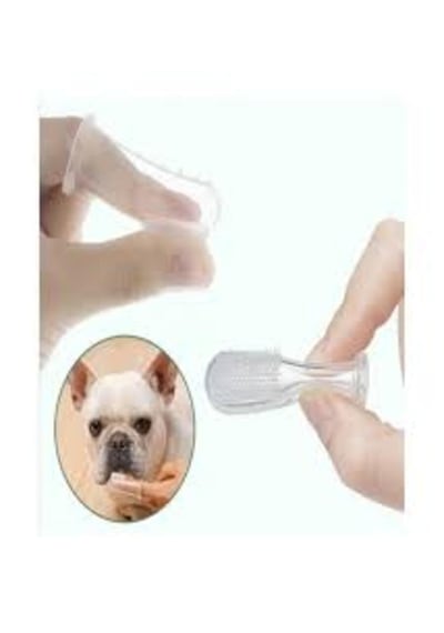 Kedi Ve Köpekler İçin Silikon Başlıklı Parmak Diş Fırçası 5,5 X 2 Cm
