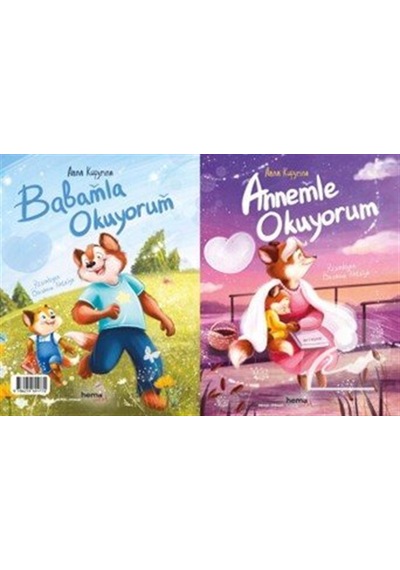 Annemle-babamla Okuyorum Çift Taraflı Okunan Kitap / Anna Ku...