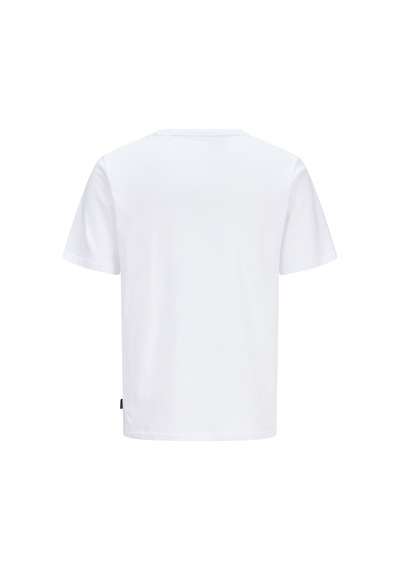 Jack & Jones Erkek Gögüs Baskili Regular Fit Bisiklet Yaka Tisört - Kyle - 12298462 Beyaz