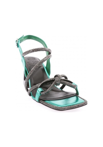 Dgn 615-23y Kadin Silver Taş Fiyonklu Kristal Taşli Topuklu Sandalet 615-1922-R12454 Yeşil Dgn 615-23y Kadin Silver Taş Fiyonklu Kristal Taşli Topuklu Sandalet 615-1922-R12454 Yeşil