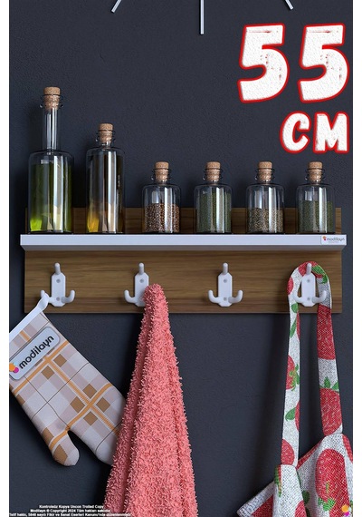 Kedi 12 Kancalı Mutfak Askısı 3'lü Set 51,4x19 Cm - Şık Tasarım, Çok Amaçlı Düzenleyici Ve Yer Tasarrufu Kahverengi Kedi 12 Kancalı Mutfak Askısı 3'lü Set 51,4x19 Cm - Şık Tasarım, Çok Amaçlı Düzenleyici Ve Yer Tasarrufu Kahverengi
