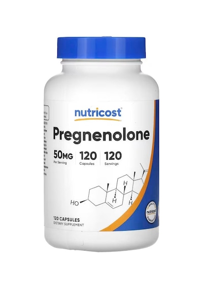 Nutricost Pregnenolone Brain & Cognitive 50 Mg 120 Capsules