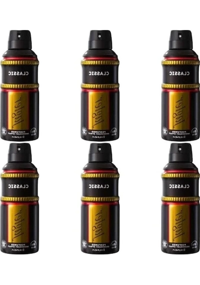 Uzun Süreli Etkili 150 Ml Erkek Deodorant Seti 6 Adet