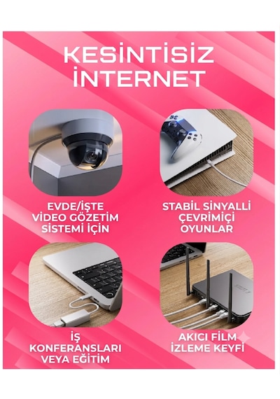 Cat 5e Ethernet Kablo 5 Metre Cat5e Utp Ethernet Kablosu, Rj45 Yüksek Hızlı Gigabit Ağ Kablosu, Modem Router Bilgisayar Konsol Uyumlu, Gri