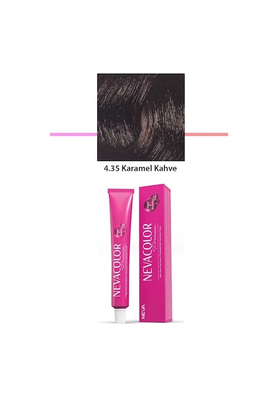 Premium 4.35 Karamel Kahve - Kalıcı Saç Boyası 50 G Tüp