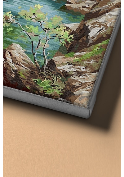 Webstyle Sayılarla Boyama Seti Kasnaklı Nehirde Şelale 50 X 65 Cm
