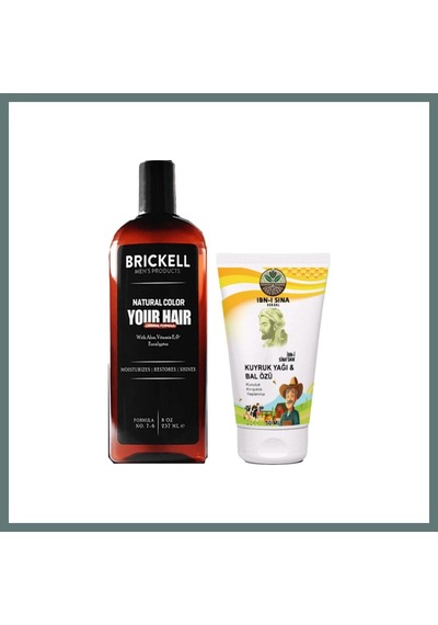 Bezos Brickell Saçlarınıza Ve Sakalınıza Tonlamaya Şampuan + Ibn-ı Sina Kuyruk Yağlı Bal Özlü Bay Bayan Yüzkremi 50ml Ventra