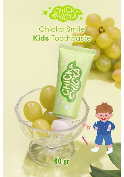 Kundal Chicka Smile Kids Toothpaste Shine Muscat