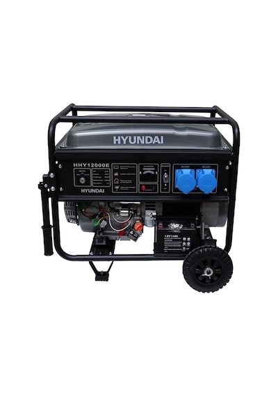 Hyundai HHY12000E 10 Kw Monofaze Marşlı 27l Bakır Sargı 2x32a Benzinli Jeneratör