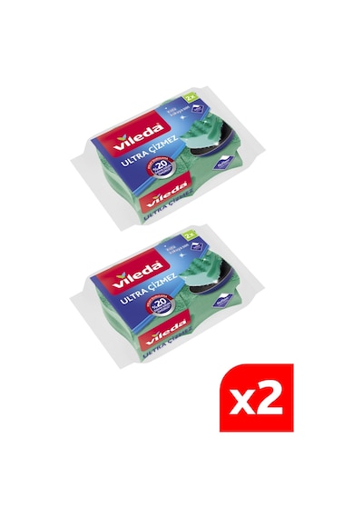 Vileda Ultra Çizmez Oluklu Bulaşık Süngeri 2 x 2'li