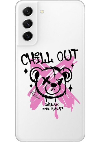 Samsung Galaxy S21 Fe Uyumlu Şeffaf Kılıf Graffiti 6 Tasarımlı
