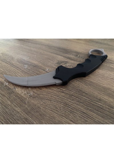 Riva Self 3d Baskı Farklı Renkler Taktiksel Parmak Halkalı Hobi Ve Dekoratif Maket - 16 Cm Gri - Siyah