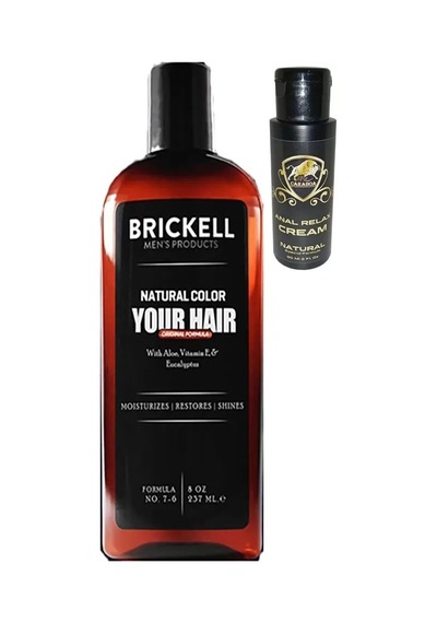 Brickell Saçsakal Beyazlıkgiderici 237 Ml Erkeklere Özel Şampuan + Caraboa Analrahatlatıcı Krem - 100
