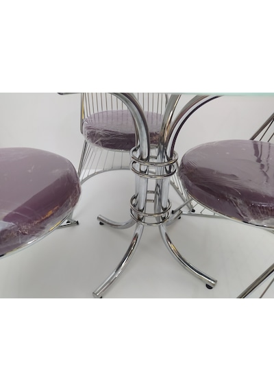 Bengimobilya Masa Tel Sandalye Model Takım Metal Transmisyon Çelik Nikelaj Aya (429302158) Bengimobilya Masa Tel Sandalye Model Takım Metal Transmisyon Çelik Nikelaj Aya (429302158)