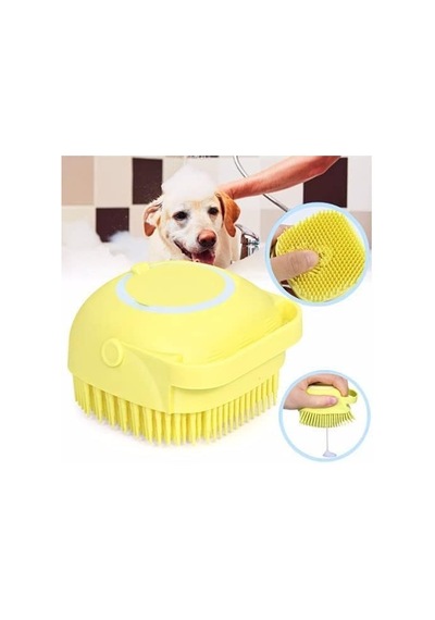 Orret Home Şampuan Hazneli Kedi Köpek Yıkama Kesesi, Masaj Yapan Hayvan Yıkama Fırçası