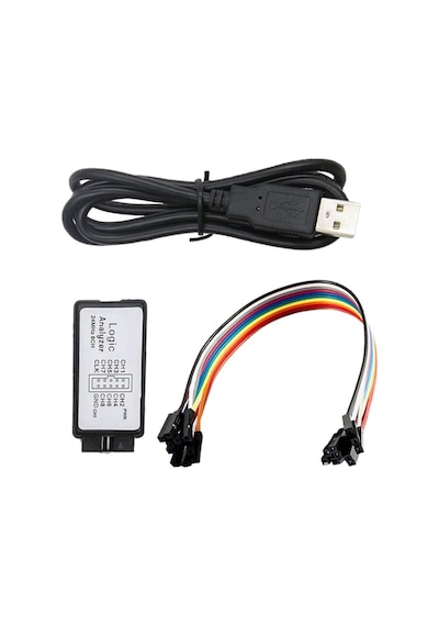 USB Lojik Analizör 24 MHz 8 Kanal SPI I2C Uart CAN DMX-512 I2S Manchester 1-Wire UNI/O Seri Paralel Arm FPGA Profesyonel