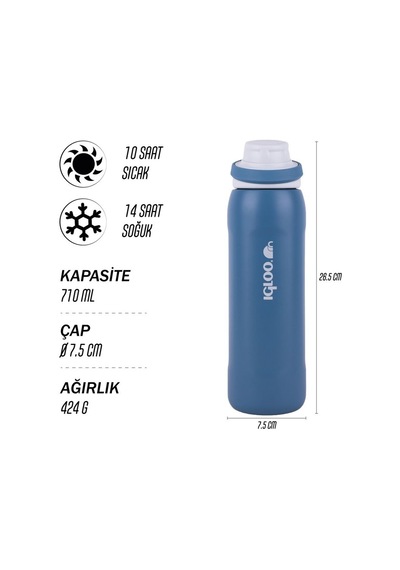 Igloo Veloce Termos 710ml-mavi 205864 Diğer