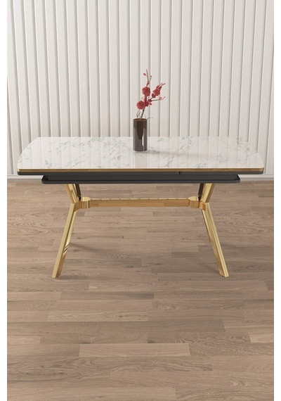 Canisa Nis Serisi 89x150 Açılabilir Lak Panel Beyaz Mermer Desen Masa Takımı 6 Krem Sandalye Beyaz Mermer Desen Masa Sandalyeler Krem Canisa Nis Serisi 89x150 Açılabilir Lak Panel Beyaz Mermer Desen Masa Takımı 6 Krem Sandalye Beyaz Mermer Desen Masa Sandalyeler Krem