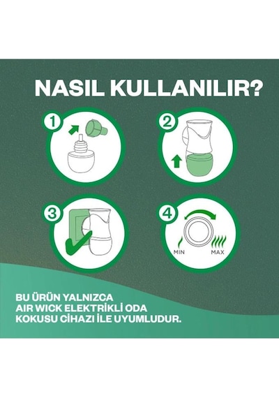 Air Wick Elektrikli Oda Kokusu Yedek Şişe Vanilya Büyüsü - Esansiyel Yağlar Içerir X 3 Vanilya
