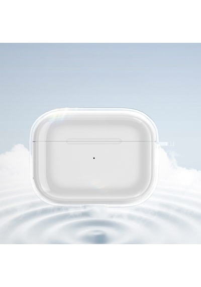 Apple Uyumlu AirPods Pro 3 Kılıf Şeffaf Kristal Silikon Sert Pc Şeffaf Case 14 Şeffaf