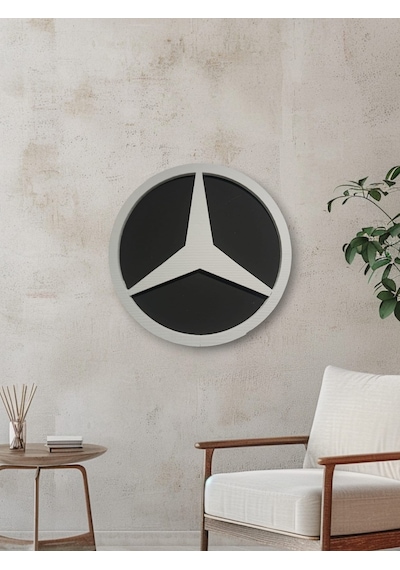 Mercedes Logo 50x50 Mercedes Araç Logo Mercedes Marka Logo Mercedes 3d Logo 50 x 50