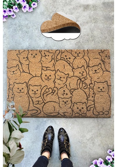 Coco Galia 40x60 cm KIL Paspas,Dekoratif Çok Amaçlı Iç ve Dış Kapı Paspası