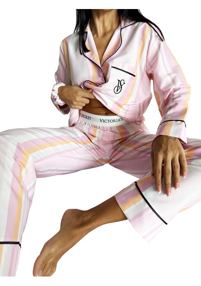 Victoria"s Secret İpeksaten Pijama Takımı Fuşya - Pembe
