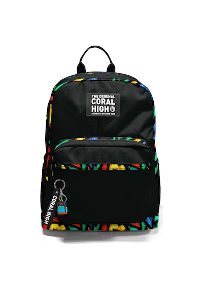 Coral High Siyah Grafiti Desenli Okul Sırt Çantası 23633 Coral High Siyah Grafiti Desenli Okul Sırt Çantası 23633