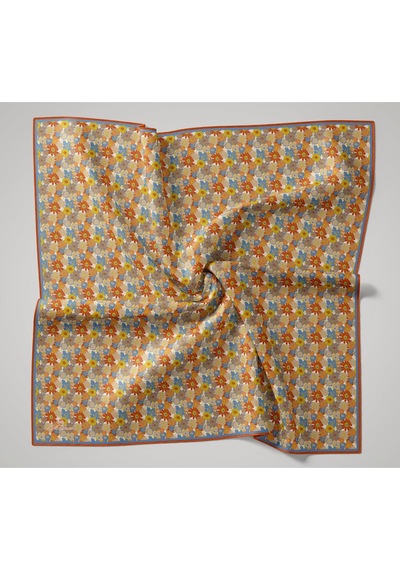 Silk Home Soft Eşarp 73092-27 Sarı, Turuncu, Gök Mavi, Vizon