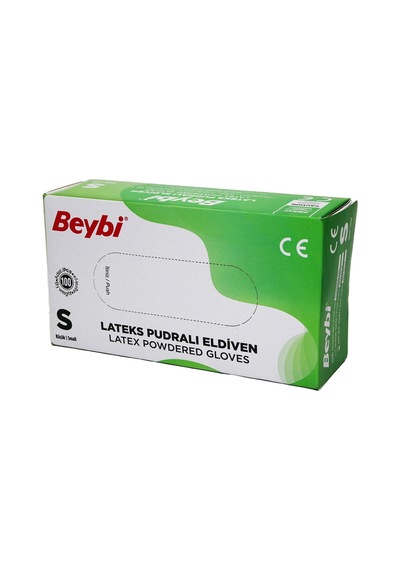 Beybi S Pudralı Muayene Eldiveni 100lü Bx40