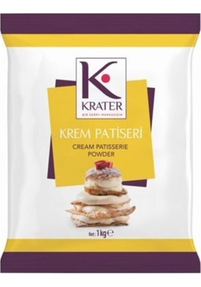 Krater Krem Patiseri Beyaz/Sade Soğuk Krema 1 Kg