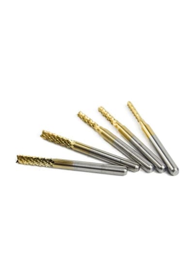Titanyum Kaplı Tungsten Çelik Cnc Freze Pcb Kesici 0,5 - 3,175mm
