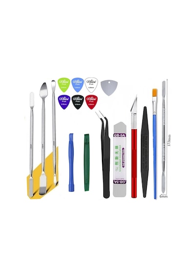 Çok Amaçlı Bilgisayar Tv Notebook Laptop Tablet Telefon Pc Metal Sökme Çubuk Spatula Pena Tamir Onarım Seti14