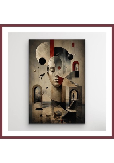 Storeşahin Karışık Rüyalar Soyut Kanvas Tablo 40x60 Cm Shn0720 Çok Renkli