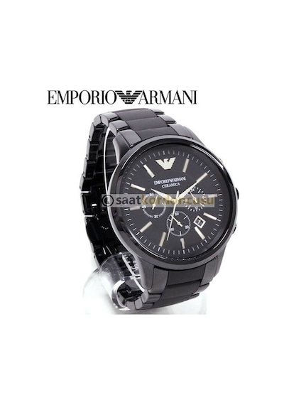 Emporio Armani Ar1452 Uyumlu Siyah Seramik Kordon