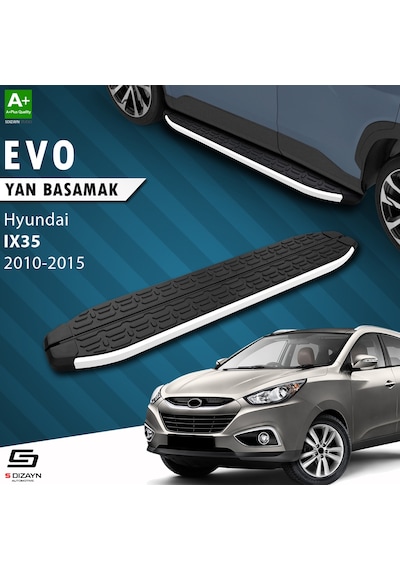 S-dizayn Hyundai Ix-35 Evo Aluminyum Yan Basamak 173 Cm 2010-2015 A+ Kalite