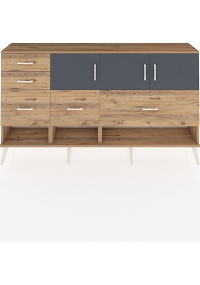 Arges Konsol 3 Raflı 5 Çekmeceli 3 Kapaklı 176x30x99 Çam-antrasit/çam Antrasıt/atlas Çam - Atlas Çam Arges Konsol 3 Raflı 5 Çekmeceli 3 Kapaklı 176x30x99 Çam-antrasit/çam Antrasıt/atlas Çam - Atlas Çam