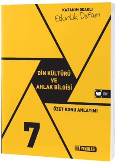 7 Sınıf Din Kültürü Ahlak Bilgisi Etkinlik Defteri Hız Yayınları