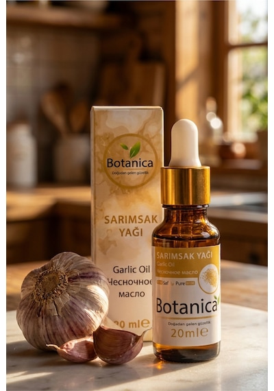 Botanica %100 Saf Sarımsak Yağı Kepek Önleyici Saç Derisi Bakımı Güçlendirici Doğal Bitkisel Damla 20 Ml 20 ML
