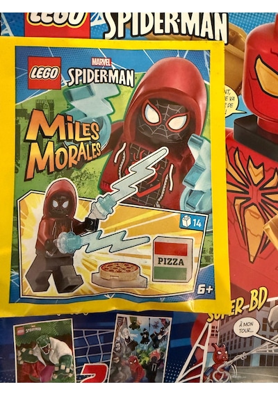 Lego Marvel Spiderman Aylık Dergi - Fransızca Miles Moraeles Figür