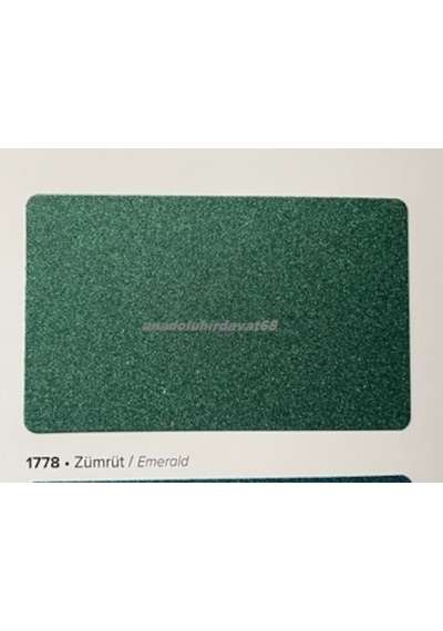 Permo Metalik Zümrüt Yeşil Çelik Kapı Boyası Metal Ferforje Boyası 1kg