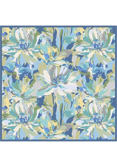 Belli İpek Eşarp - 4315-83 Turkuaz Twill
