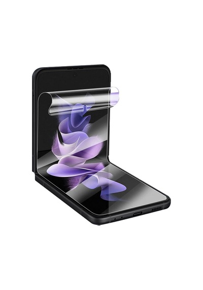 Samsung Uyumlu Galaxy Z Plip 3 Nano Kırılmaz Cam Ekran Koruyucu Şeffaf