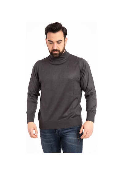 Nacar Store Erkek Füme Yarım Boğazlı Kazak