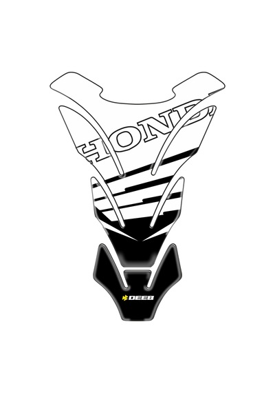Honda Universal Tankpad Model Y White Black