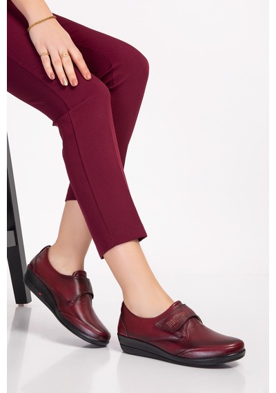 Ortopedik Ayakkabısı Kadın Bordo Dia 003-7