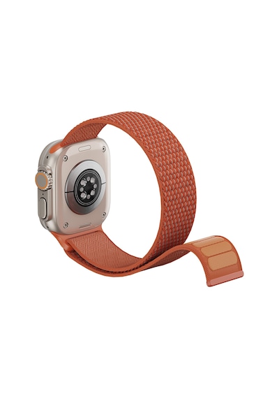 Watch 44mm Uyumlu Kordon Wiwu Wb501 Cloudflex Serisi Hasır Örgü Strap Kayış Turuncu