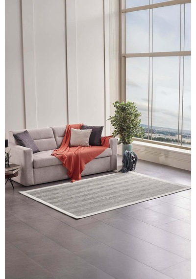 Gümüşsuyu Deco Sisal 80140 Gri Dikdörtgen Yıkanabilir Antitoz Halı