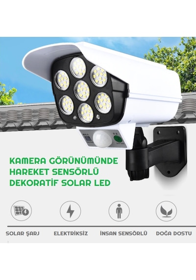 Güneş Enerjili Hareket Sensörlü Bahçe Garaj Ev Aydınlatma Lambası (548548105) Diğer